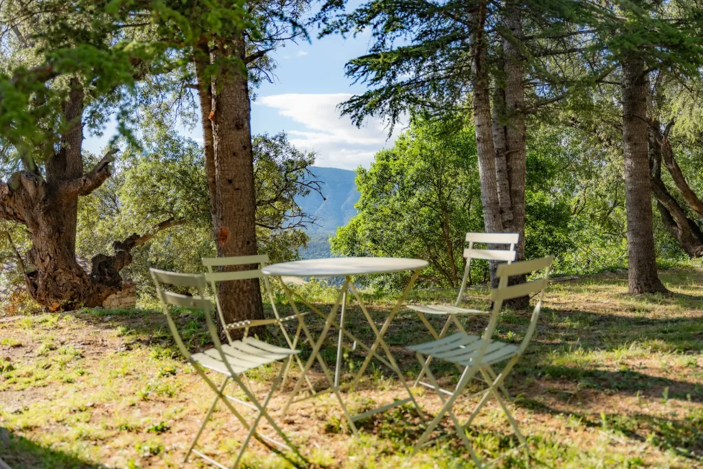 Table Vue Cevenne Le Hameau de lEtoile