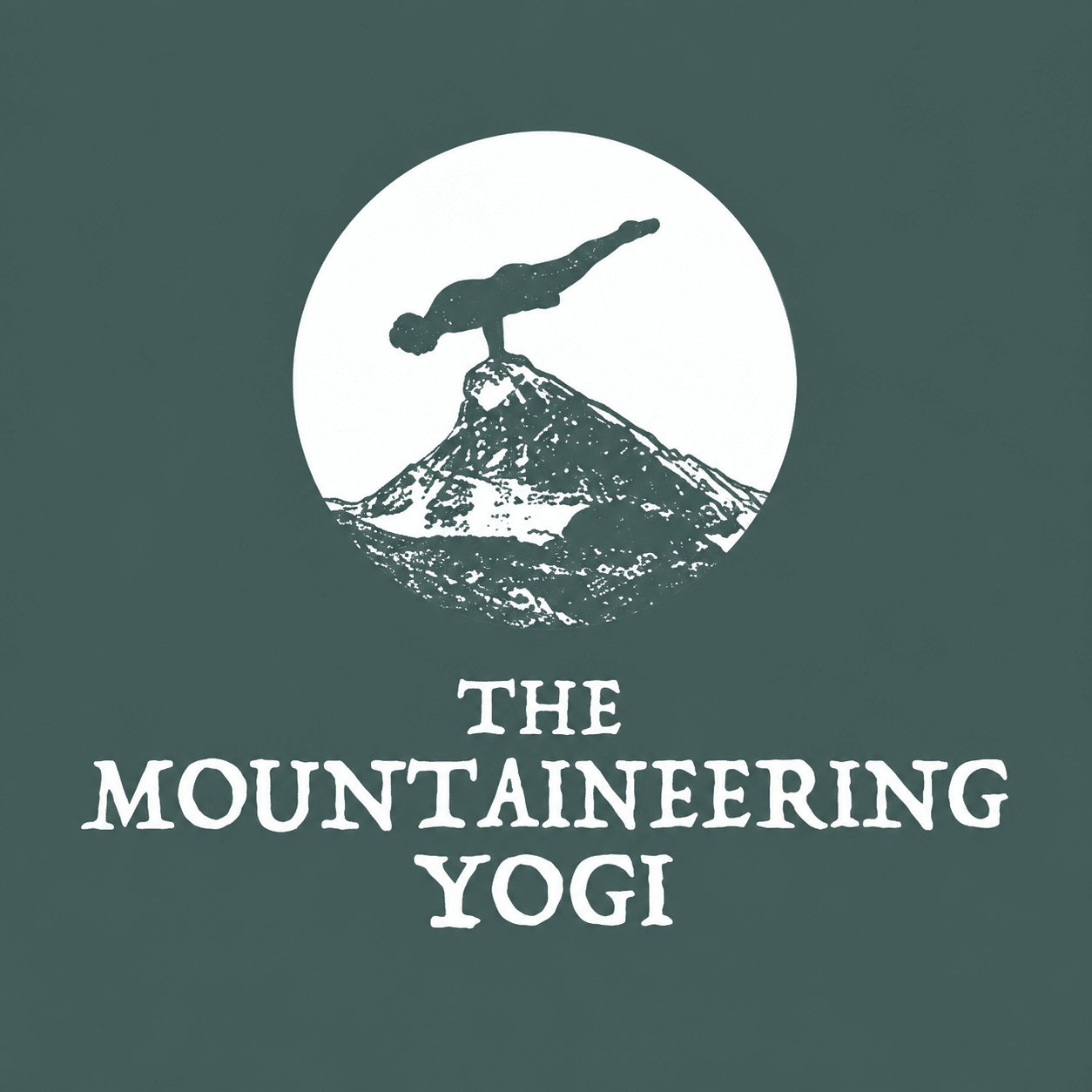 The mountaineering yogi logo