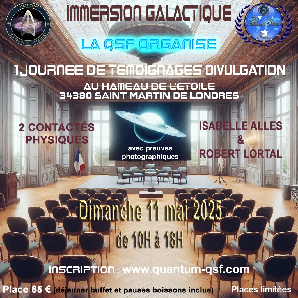 AFFICHE QSF : journée Témoignages Divulgation - HAMEAU DE L'ETOILE