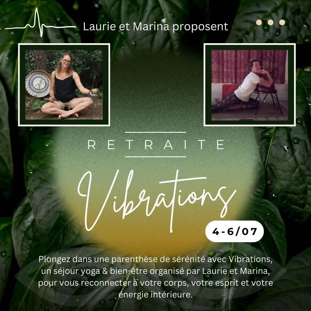 Retraite vibrations logo - Hameau de l'étoile